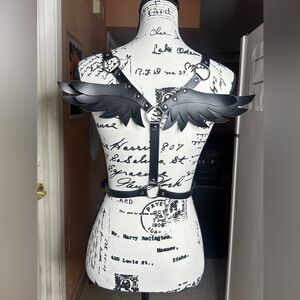 EUC Vegan Leather Wing Harness